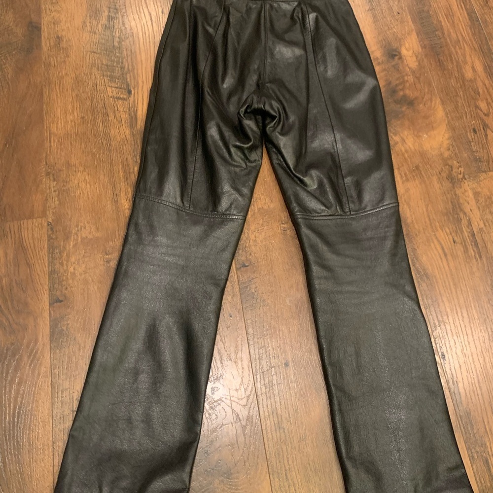 Wilson Black genuine, leather women’s pants - Picture 5 of 16